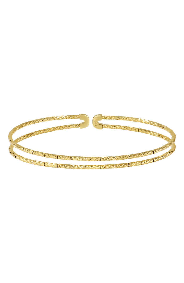 Bony Levy 14K Gold Textured Cuff Bracelet, Main, color, 14K Yellow Gold