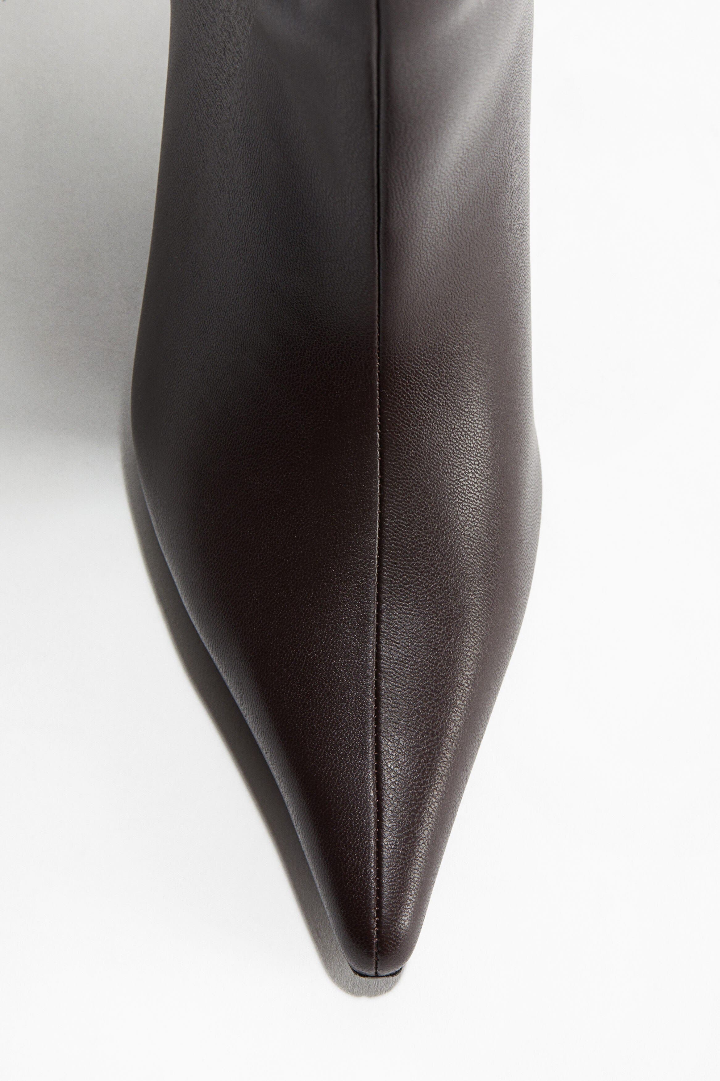 H&M Knee-high Boots, Alternate, color, Dark Brown