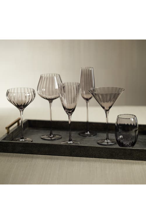 Zodax Malden Optic Set Of 4 Cocktail Glasses In Transparent