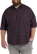 Synrgy by DXL Big & Tall Plaid Sport Shirt