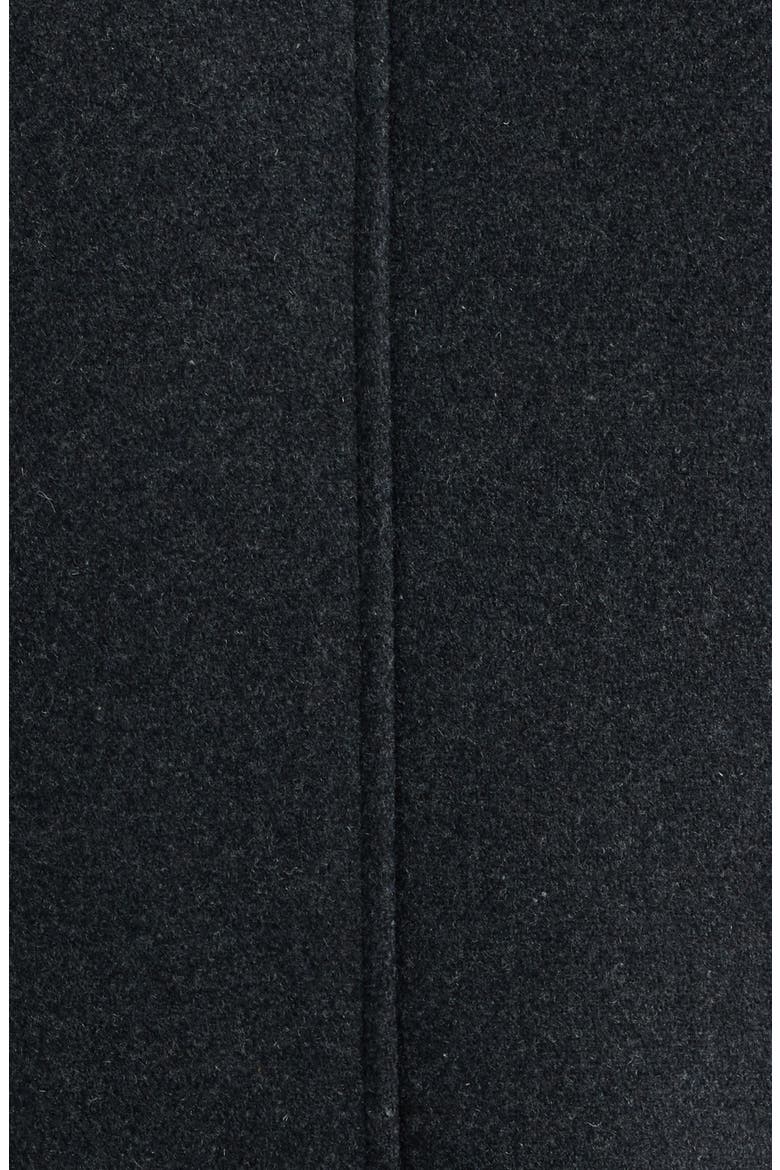 Wool Blend Melton Overcoat, Alternate, color, BLACK CAVIAR