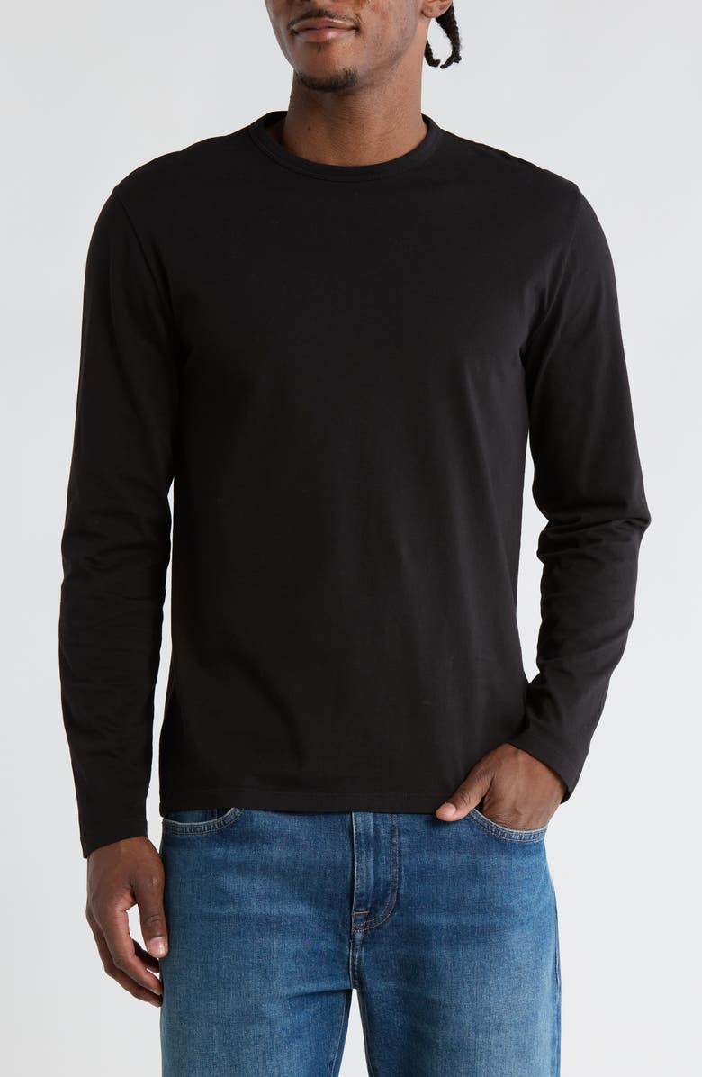 Vince Washed Cotton T-Shirt, Main, color, Washed Black