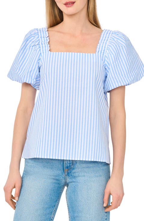 Puff Sleeve Cotton Top