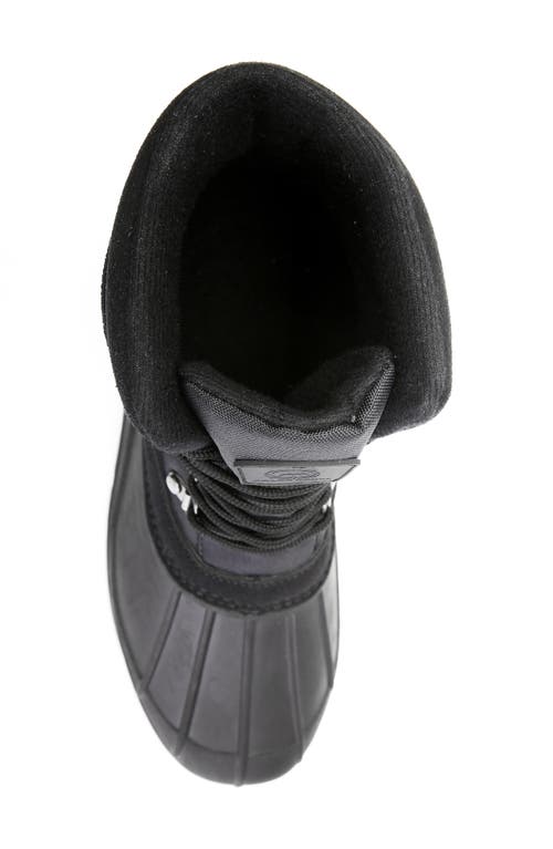 Polar Range Peak Waterproof Duck Toe Snow Boot In Black