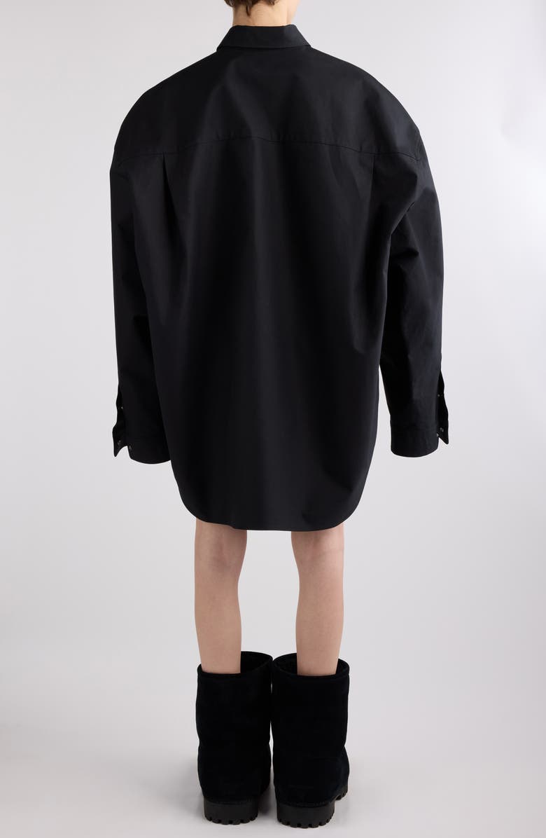 Balenciaga Outerwear Oversize Cotton Poplin Shirt, Alternate, color, 