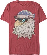 Lost Gods Men's Lost Gods Fourth of July  American Eagle in Bandana  Graphic T-Shirt