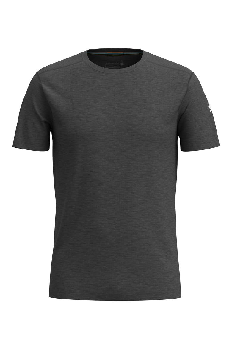 Merino Wool Short Sleeve T-Shirt, Alternate, color, IRON HEATHER