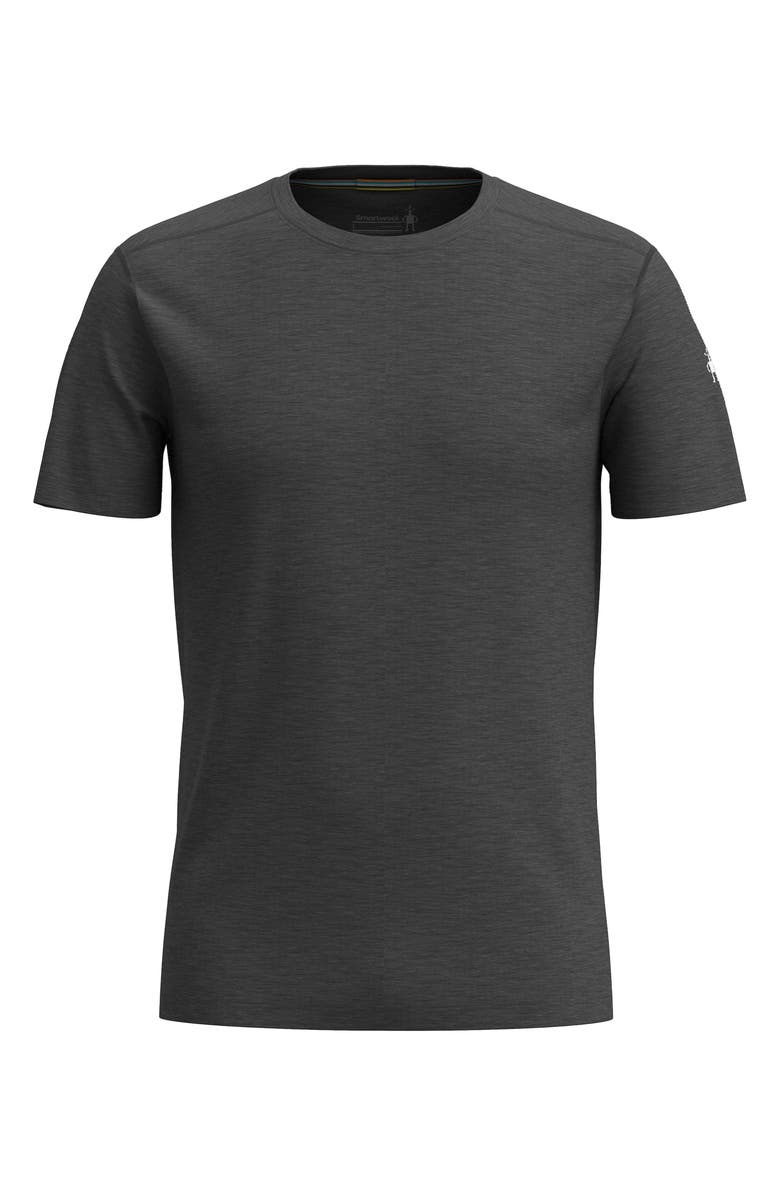 Smartwool Merino Wool Short Sleeve T-Shirt, Alternate, color, Iron Heather