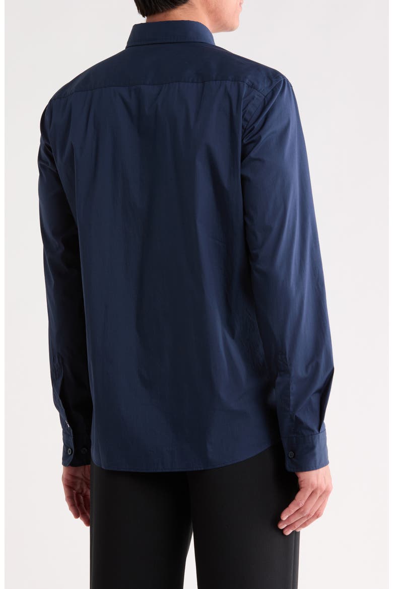 Roan Slim Fit Stretch Button-Up Shirt, Alternate, color, DARK BLUE
