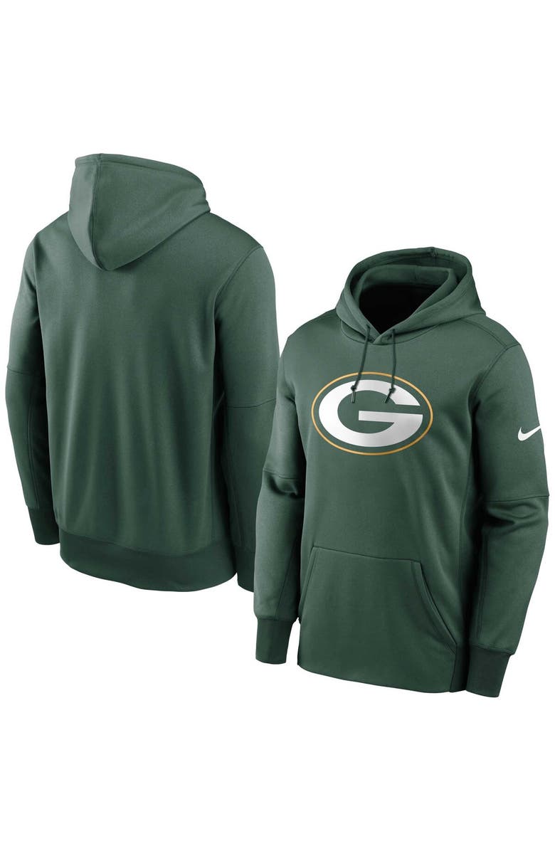 Nike Men's Nike Green Green Bay Packers Big & Tall Fan Gear Prime Logo Fleece Performance Pullover Hoodie, Main, color, 