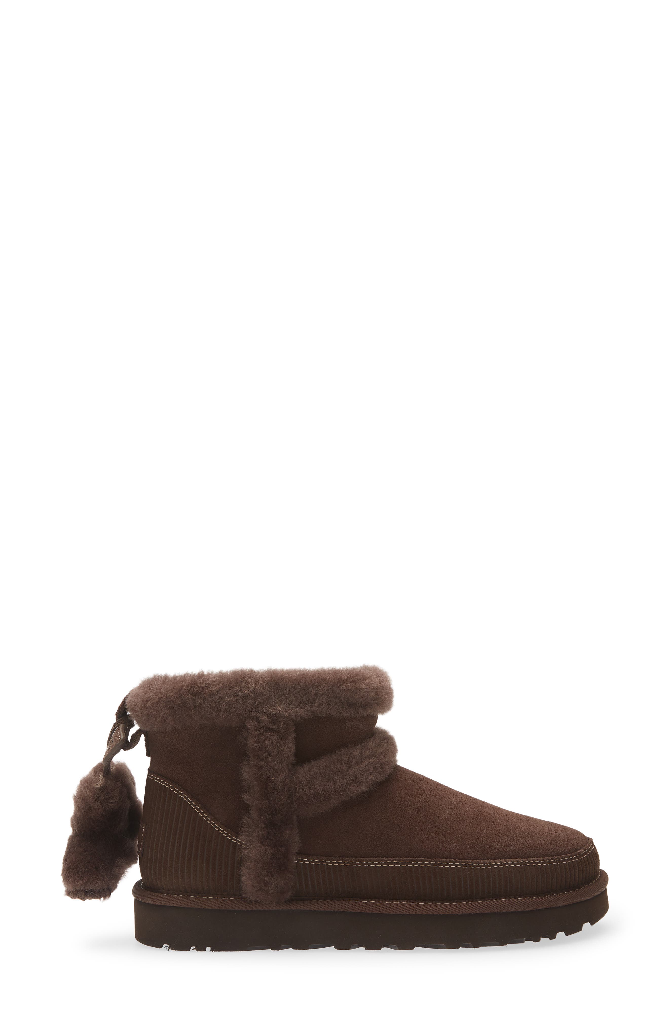 Classic Mini Heritage Genuine Shearling Boot, Alternate, color, BURNT CEDAR