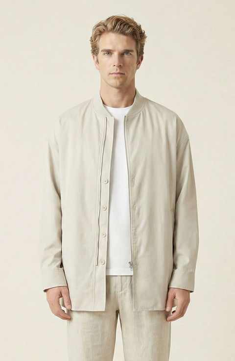 Stand Collar Long Sleeve Jacket