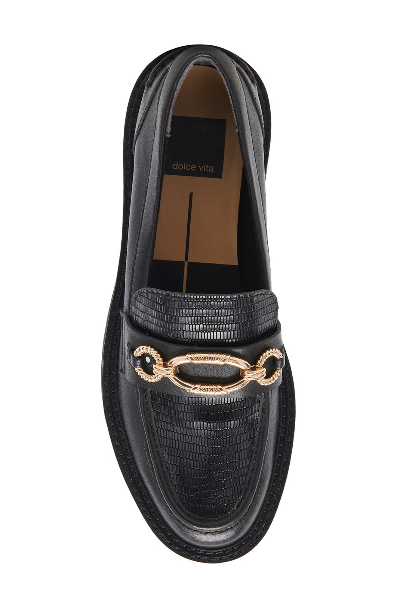 Dolce Vita Mambo Platform Loafer, Alternate, color, Black Multi Leather