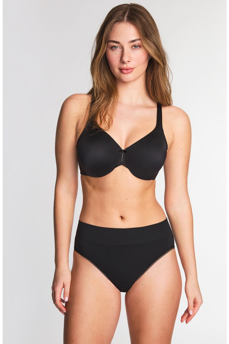 Comfort State Underwire Bra, Alternate, color, BLACK