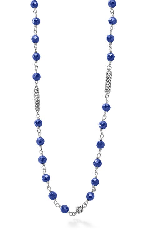 Caviar Icon Ultramarine Ceramic Bead Necklace