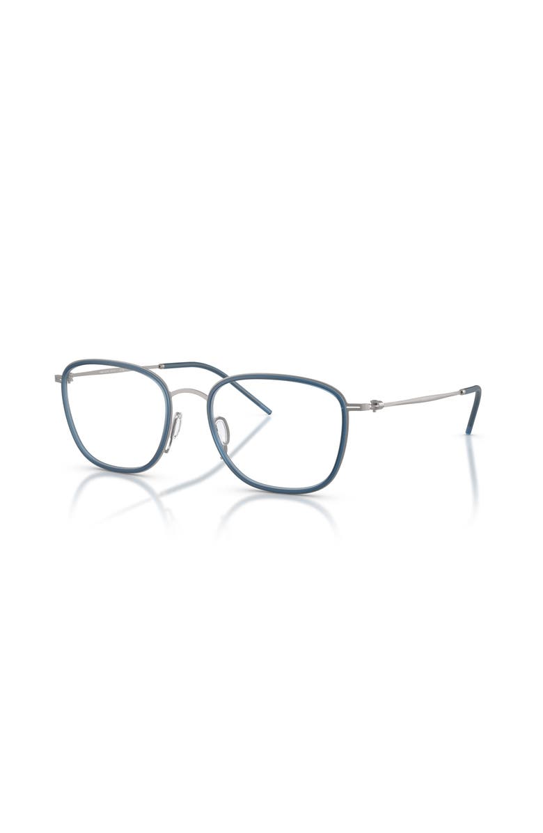 Giorgio Armani 51mm Rectangle optical glasses, Main, color, Grey