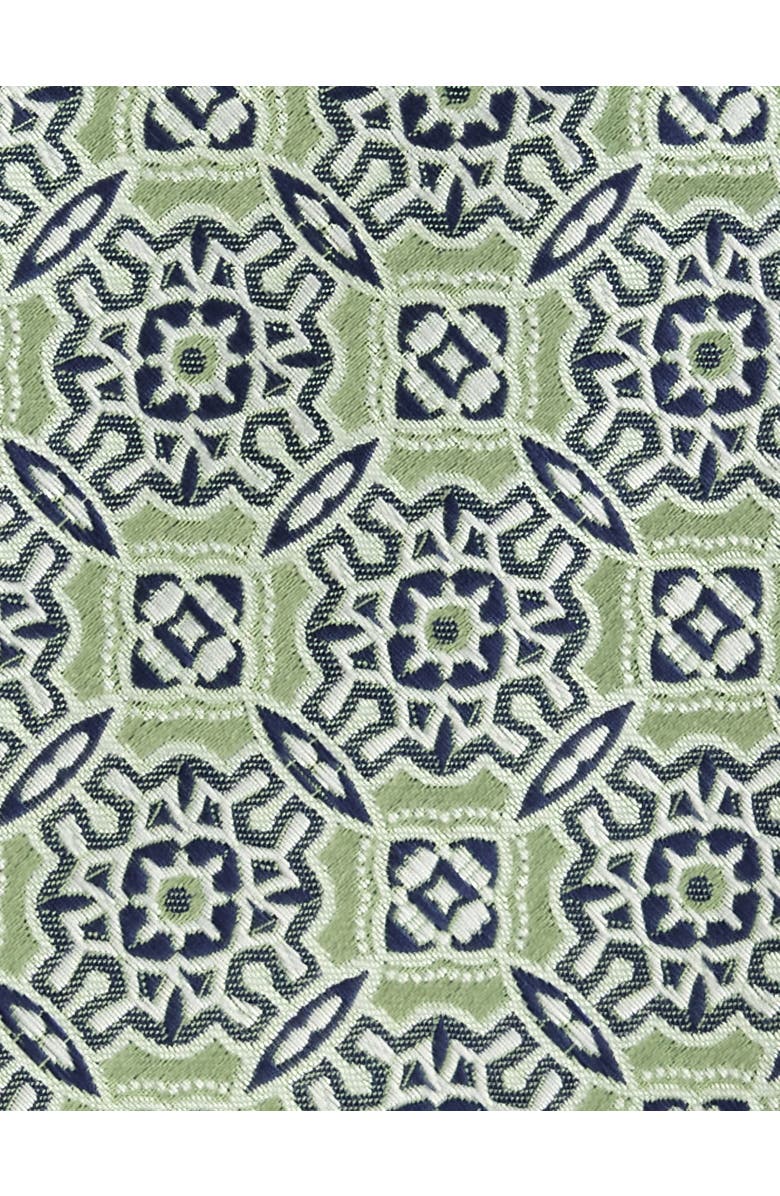 Synrgy by DXL Big & Tall Modern Geometric Tie, Alternate, color, Green