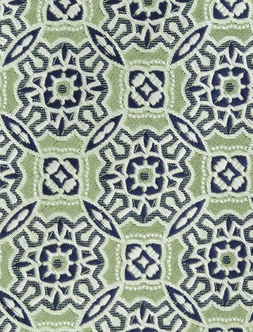 Synrgy By Dxl Big & Tall Modern Geometric Tie In Green