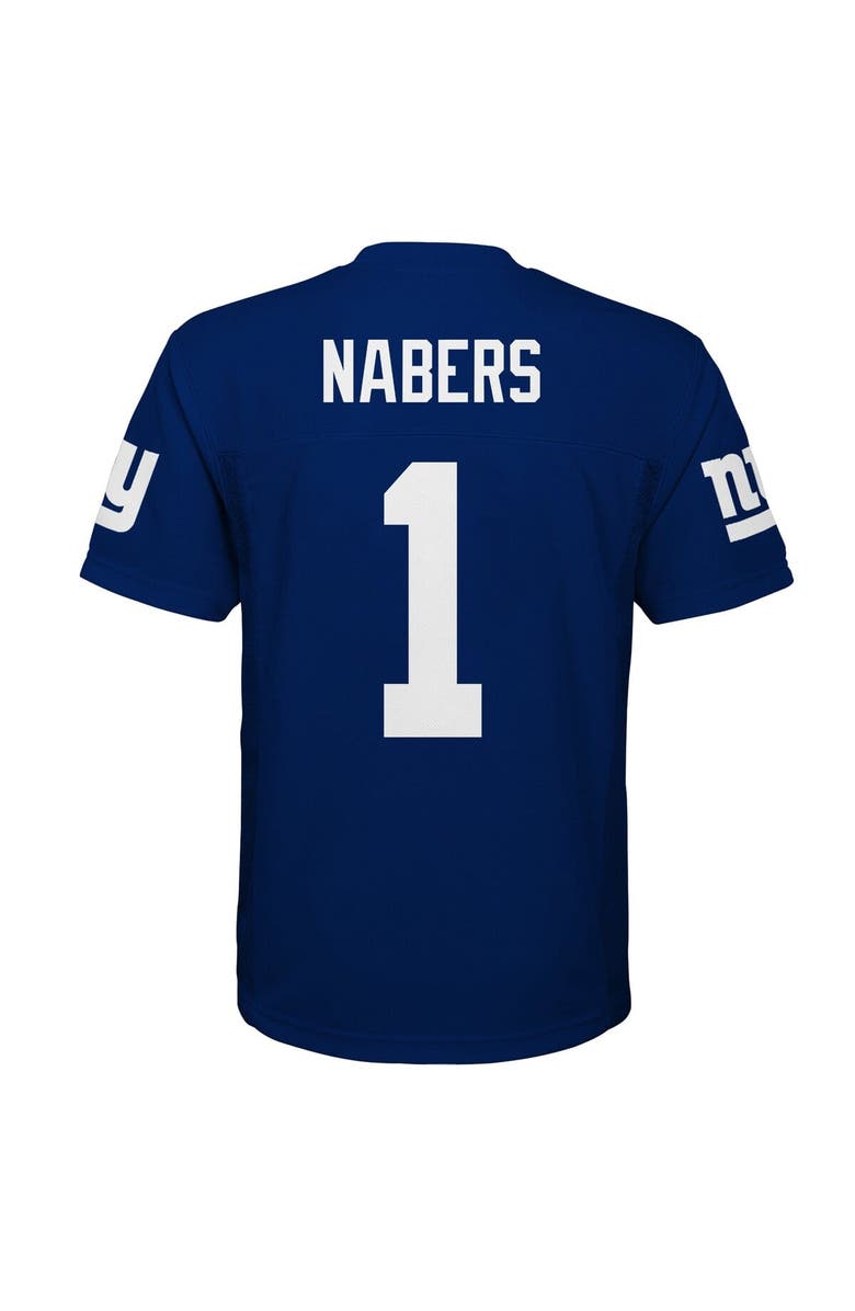Outerstuff Youth Malik Nabers Royal New York Giants Replica Player Jersey, Alternate, color, Royal