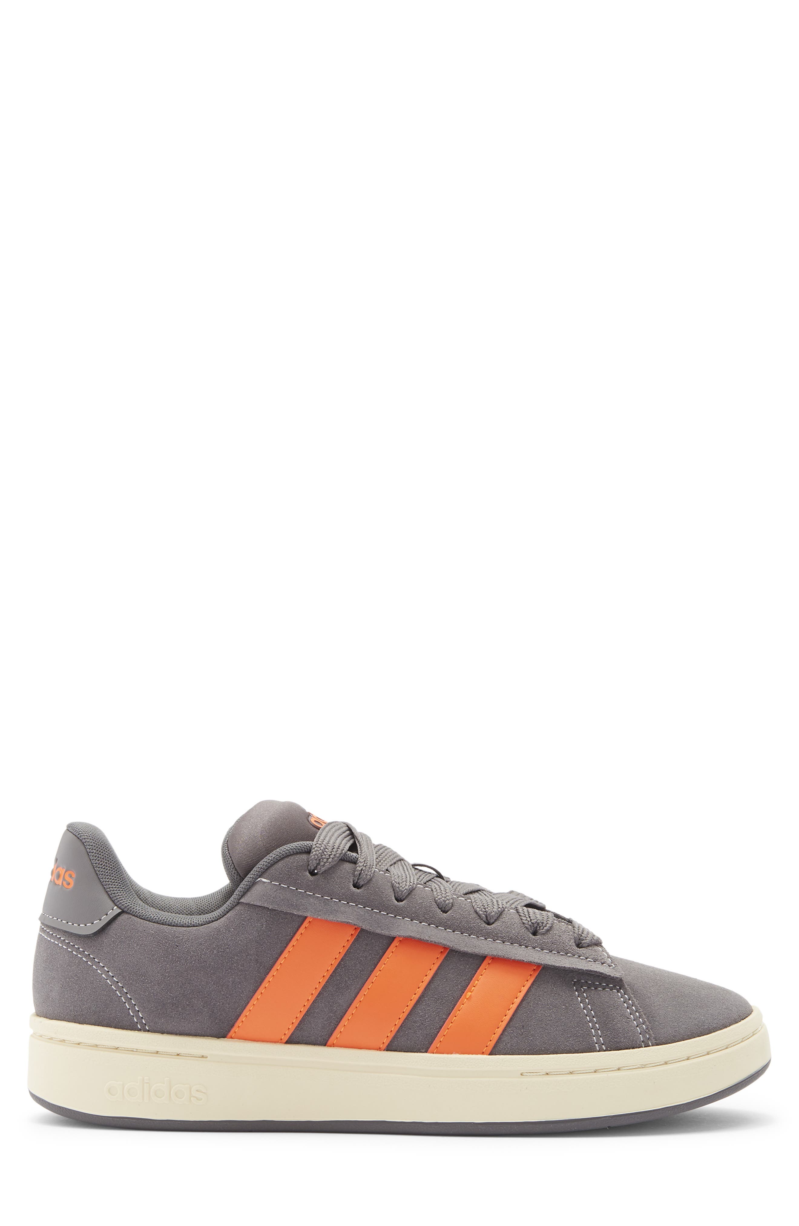 Grand Court Alpha Sneaker, Alternate, color, CHARCOAL/ ORANGE/ VANILLA