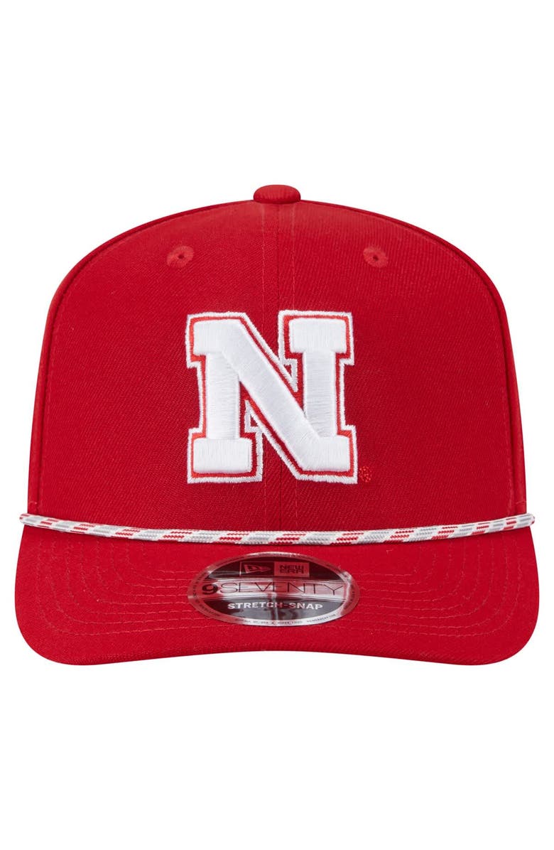 New Era Men's New Era Scarlet Nebraska Huskers Game Day Multi-Rope 9SEVENTY Stretch-Snap Hat, Alternate, color, Scarlet