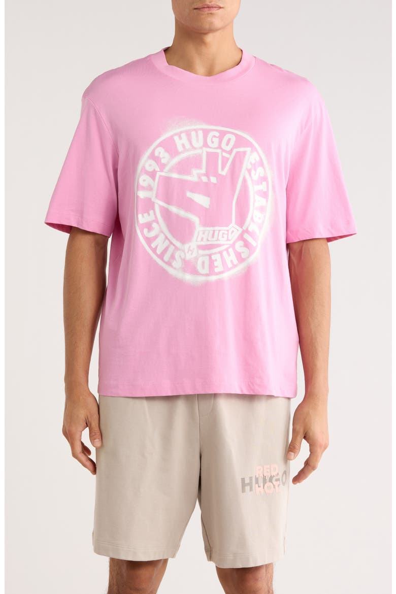 Noreiles Graphic T-Shirt, Main, color, MEDIUM PINK
