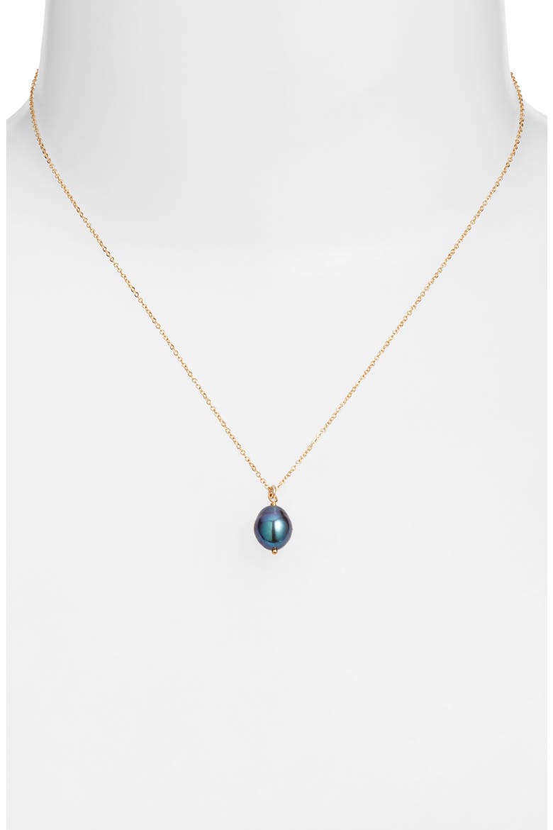 Adelle Pearl Necklace, Alternate, color, GOLD / PEACOCK