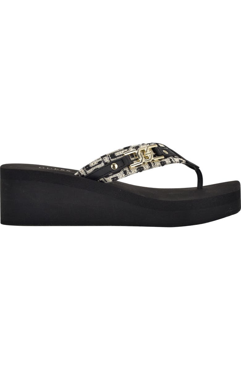 GUESS Ediva Platform Wedge Flip Flop, Alternate, color,