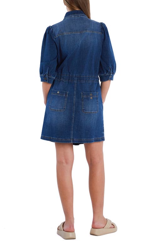 Wash Lab Denim Denim Utility Dress In Blue