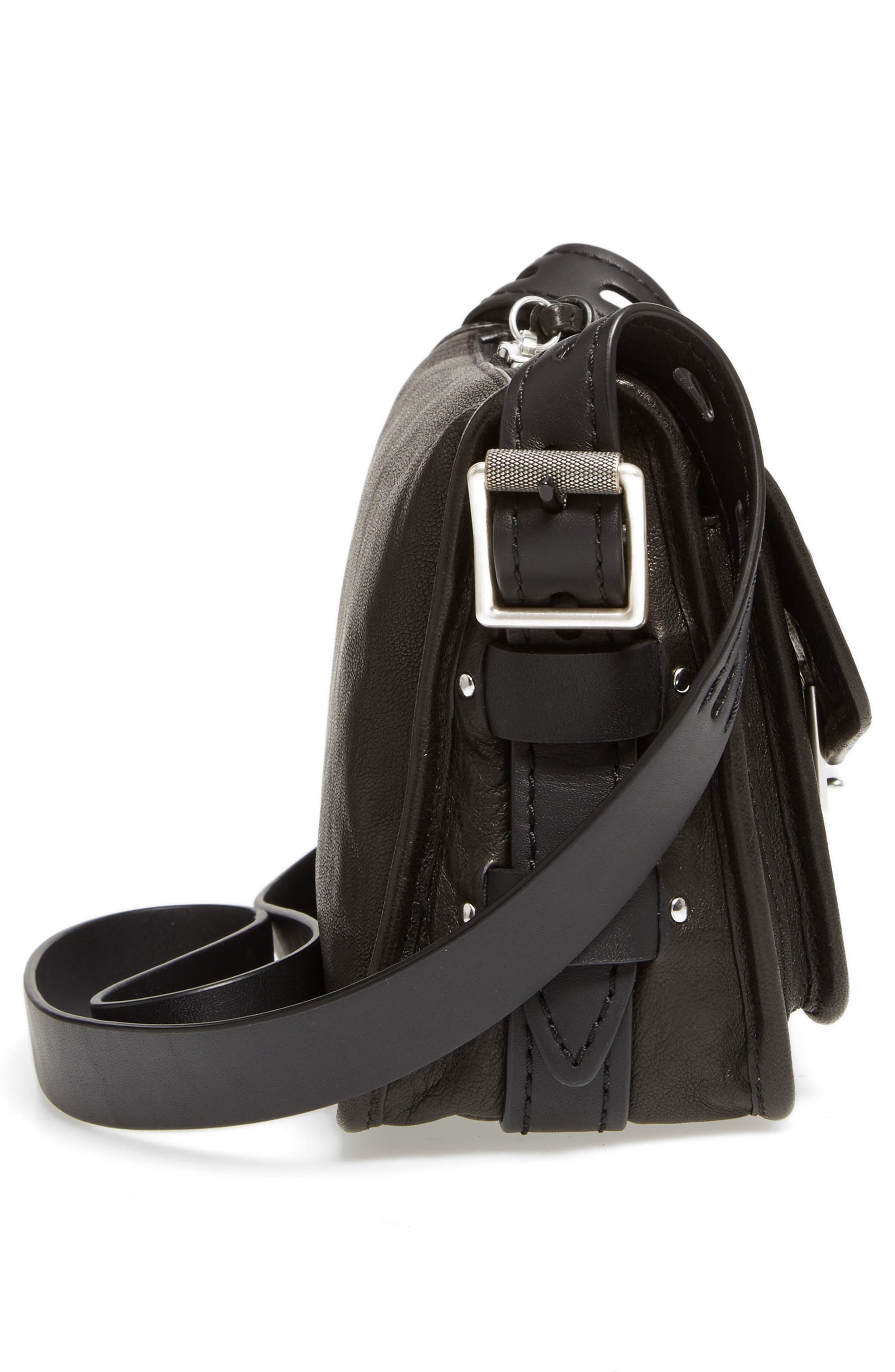 rag & bone Small Field Leather Messenger Bag, Alternate, color, 