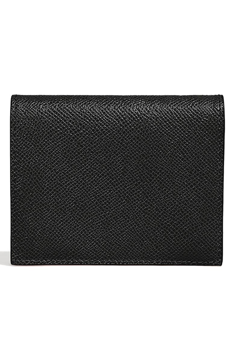 FERRAGAMO Gancini Leather French Wallet, Alternate, color, Nero