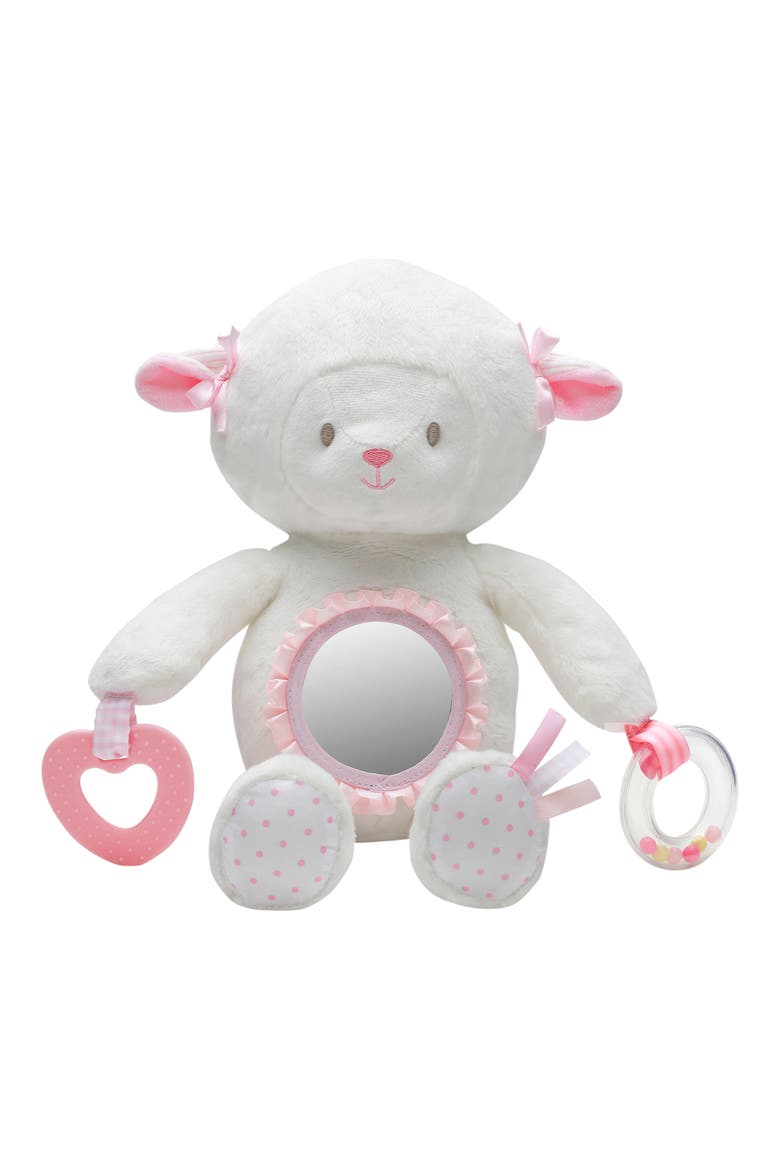 Lamb Mirror Plush Toy, Main, color, PINK