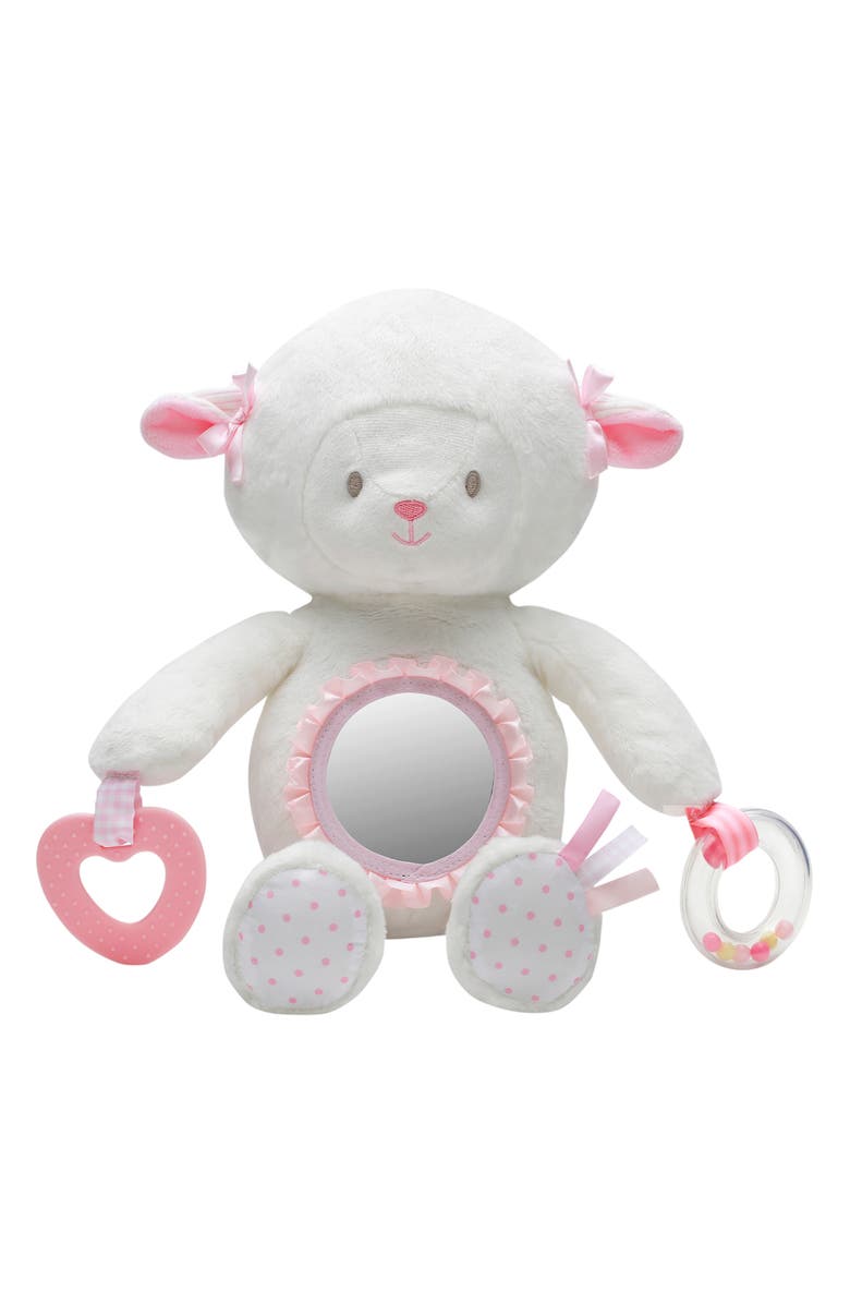 Little Me Lamb Mirror Plush Toy, Main, color, Pink