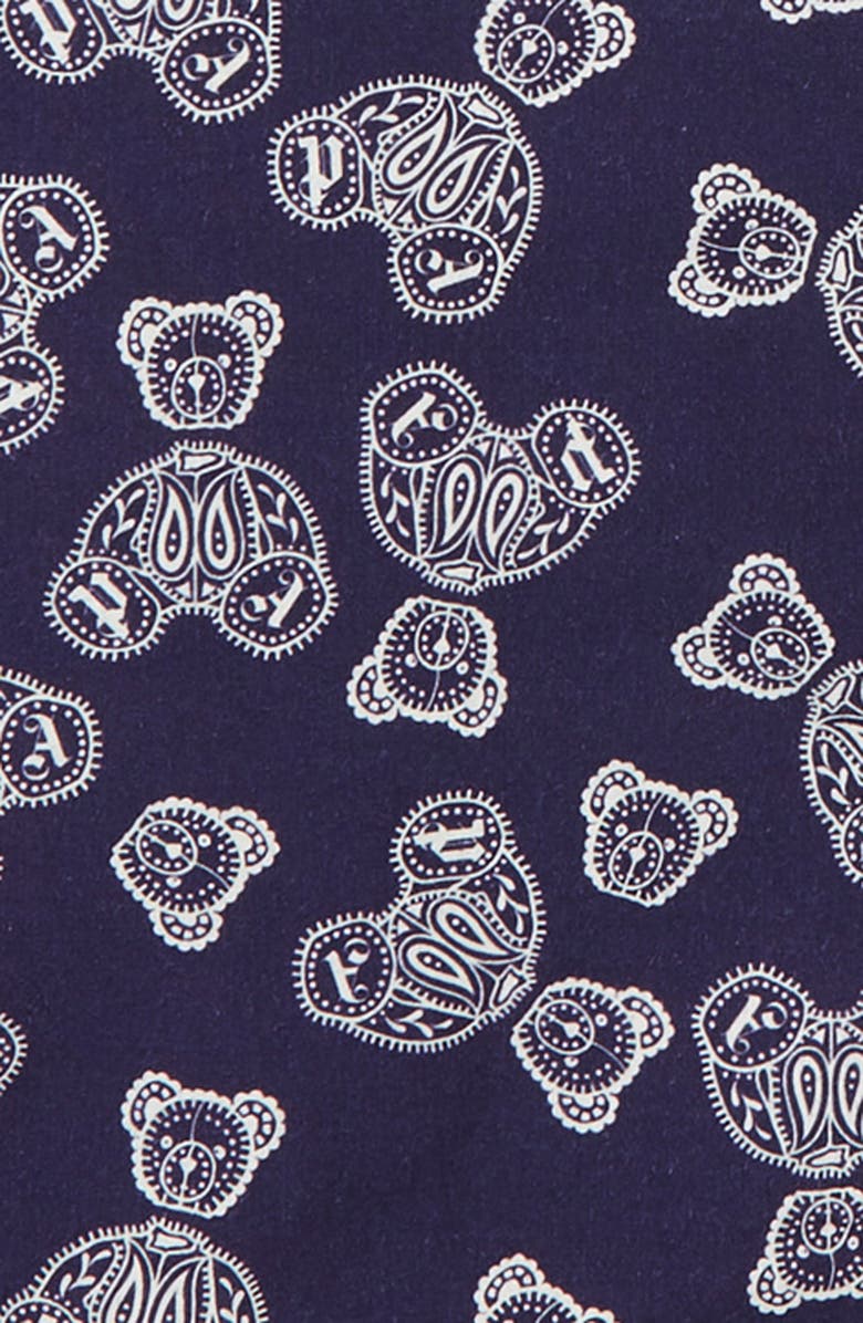 Palm Angels Kids' Bear Logo Padded Cotton Shirt Jacket, Alternate, color, 