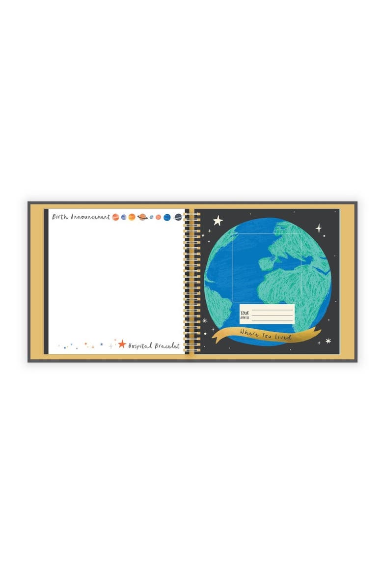 Special Edition: Golden Stargazer Baby's First Year Memory Book, Alternate, color, BLACK