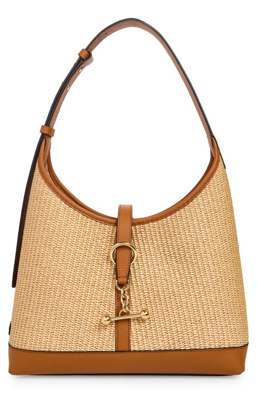 Strathberry Kite Raffia Hobo Bag in Tan/natural at Nordstrom