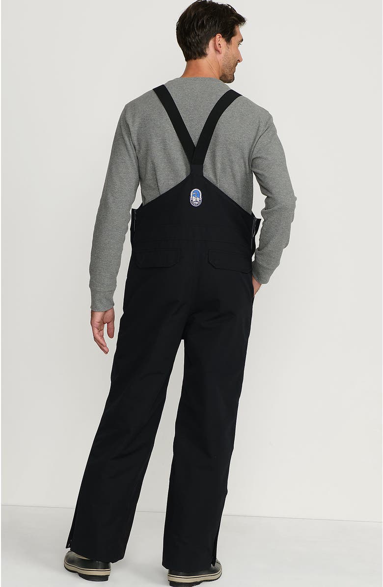 Lands' End Expedition Winter Bib Snow Pants, Alternate, color, Black