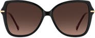 Carolina Herrera Her 56mm Gradient Butterfly Sunglasses