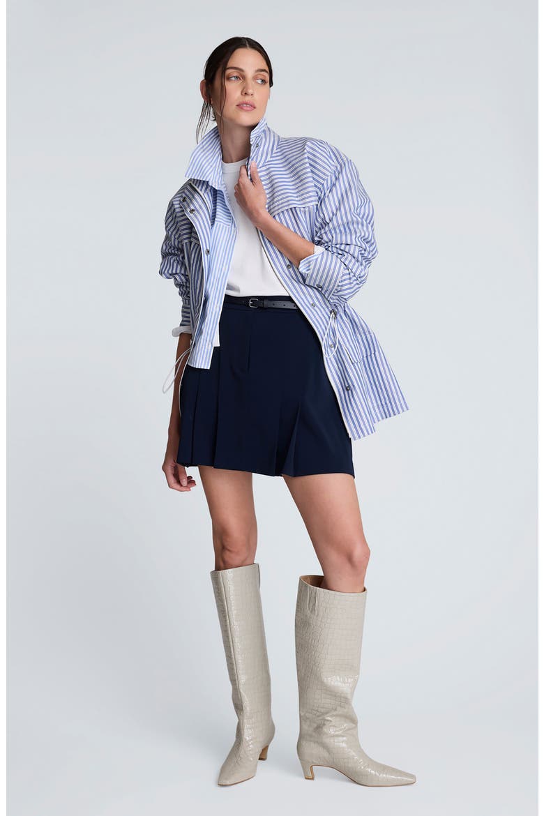 Pleat Miniskirt, Alternate, color, DARK NAVY