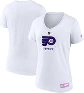 FANATICS Women's Fanatics White Philadelphia Flyers 2024 Hockey Fights Cancer V-Neck T-Shirt