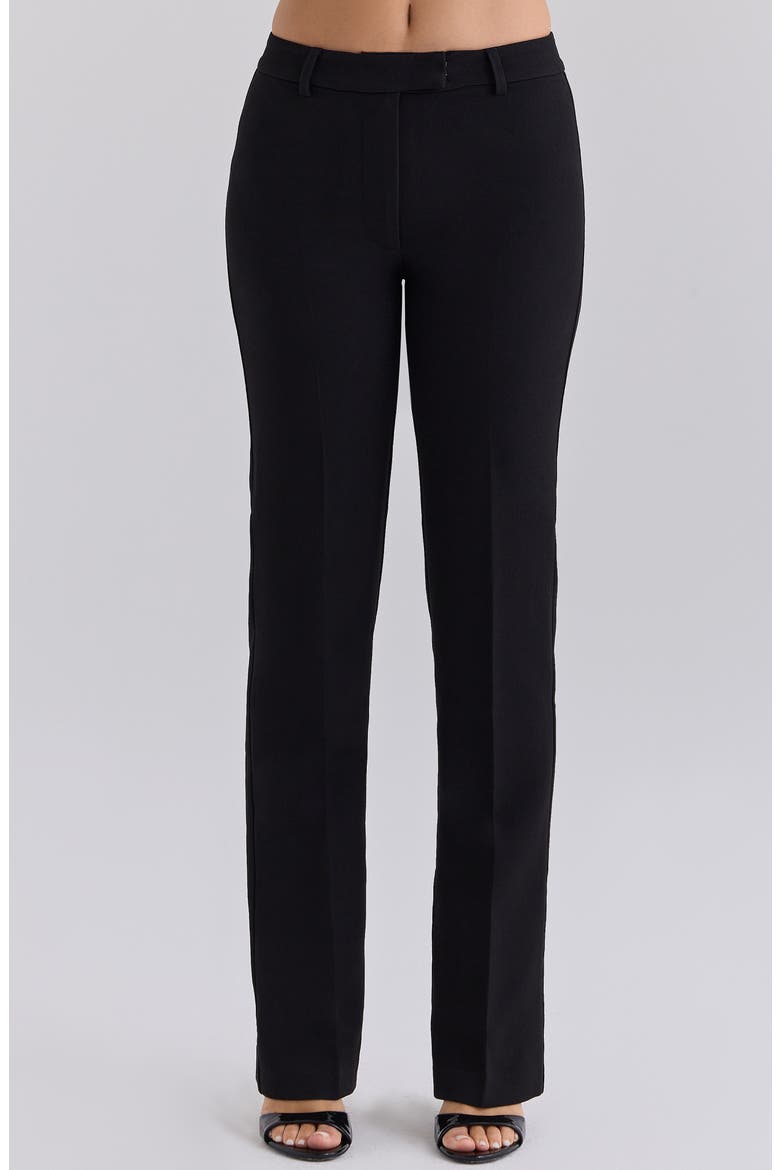 Victoire Straight Leg Pants, Main, color, BLACK
