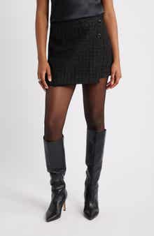 Open Edit Tweed Miniskirt