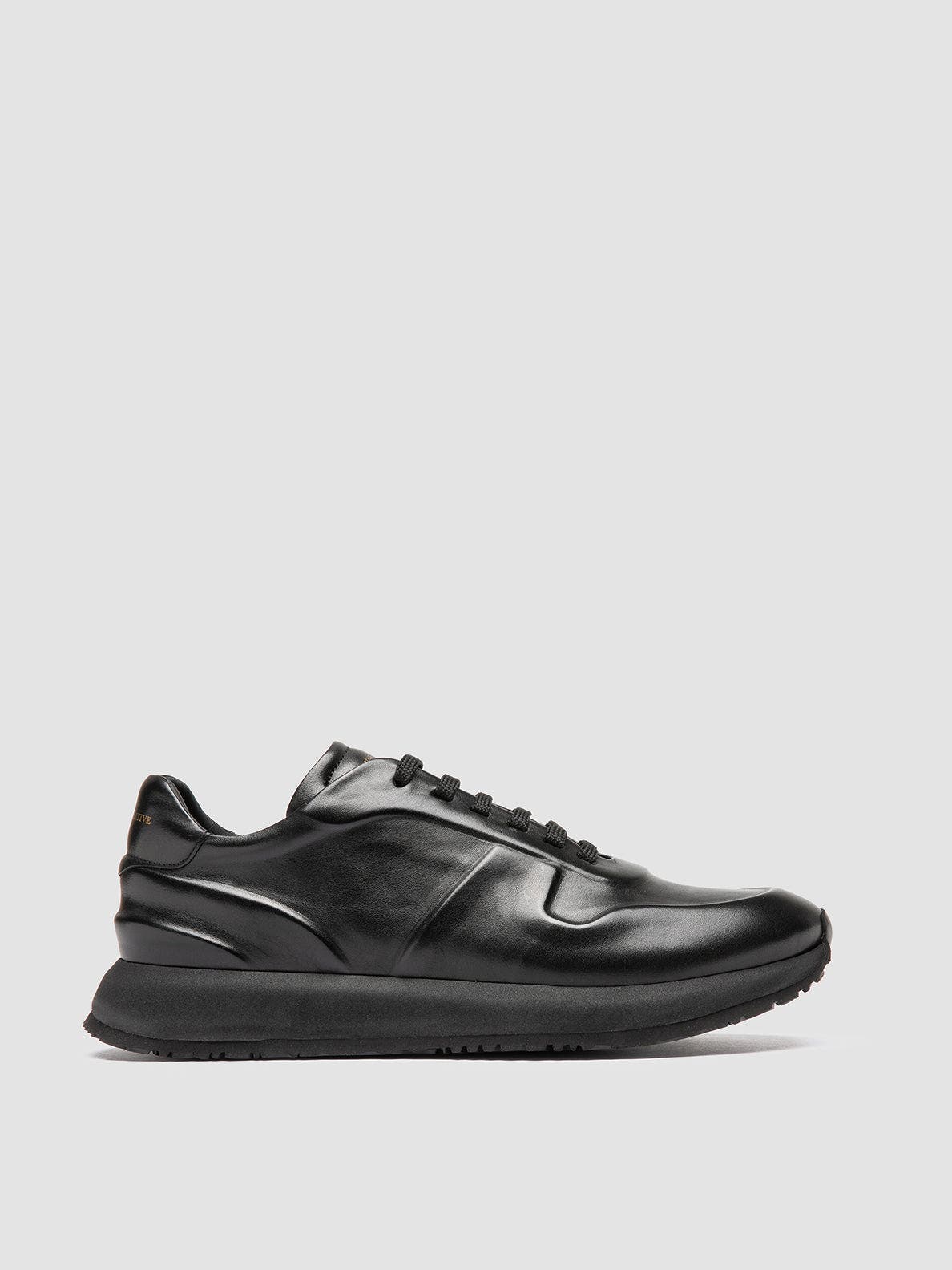 Officine Creative Perspective 001 Leather Oxford Sneakers, Main, color, Black