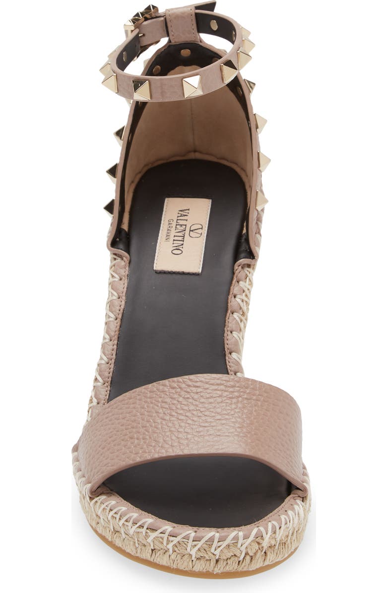 Valentino Garavani Rockstud Wedge Sandal, Alternate, color,