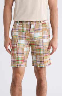 Vintage 1946 Patchwork Madras Flat Front Shorts