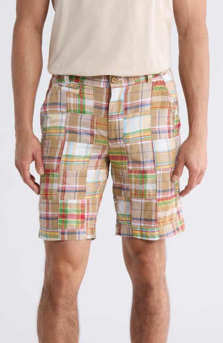 Vintage 1946 Patchwork Madras Flat Front Shorts