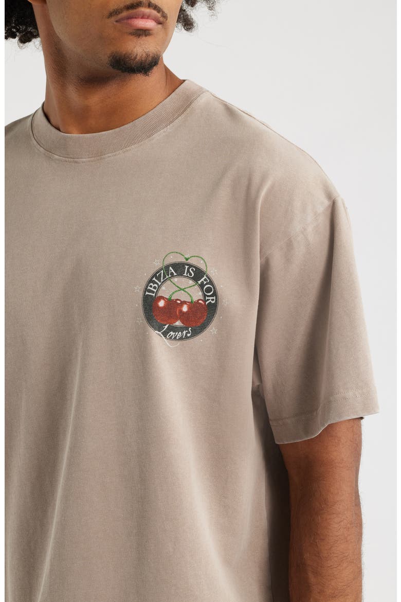 NL Lovers Graphic T-Shirt, Alternate, color, BROWN WASH
