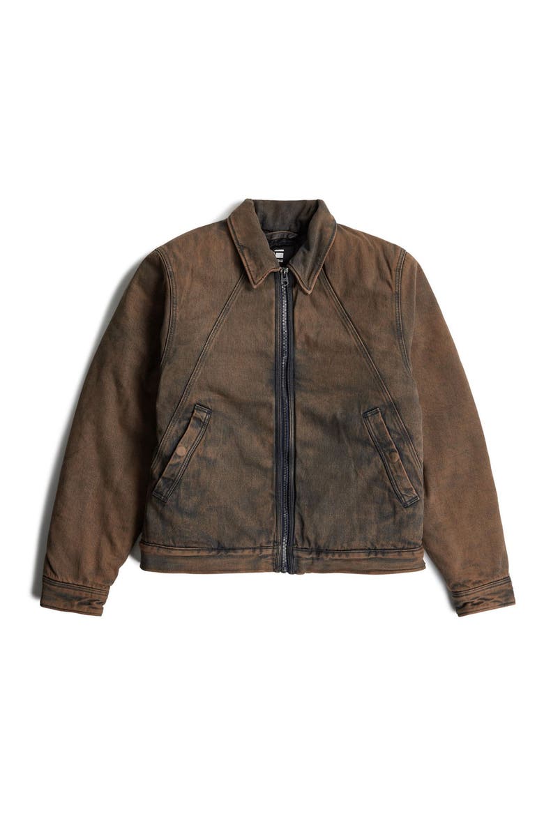 A-Line Padded Coach's Jacket, Alternate, color, WORN IN PECAN BROWN