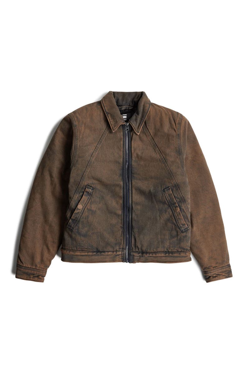 G-STAR A-Line Padded Coach's Jacket, Alternate, color, Worn In Pecan Brown