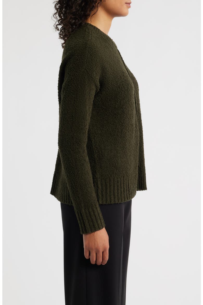 Crewneck Organic Cotton & Wool Blend Sweater, Alternate, color, WOODLAND